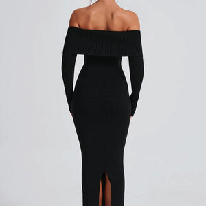 Beverley Pletena Maxi Haljina - Crna