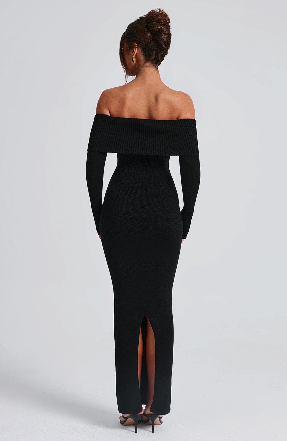 Beverley Pletena Maxi Haljina - Crna