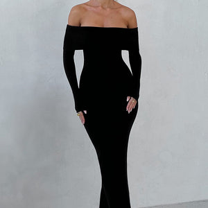Beverley Pletena Maxi Haljina - Crna