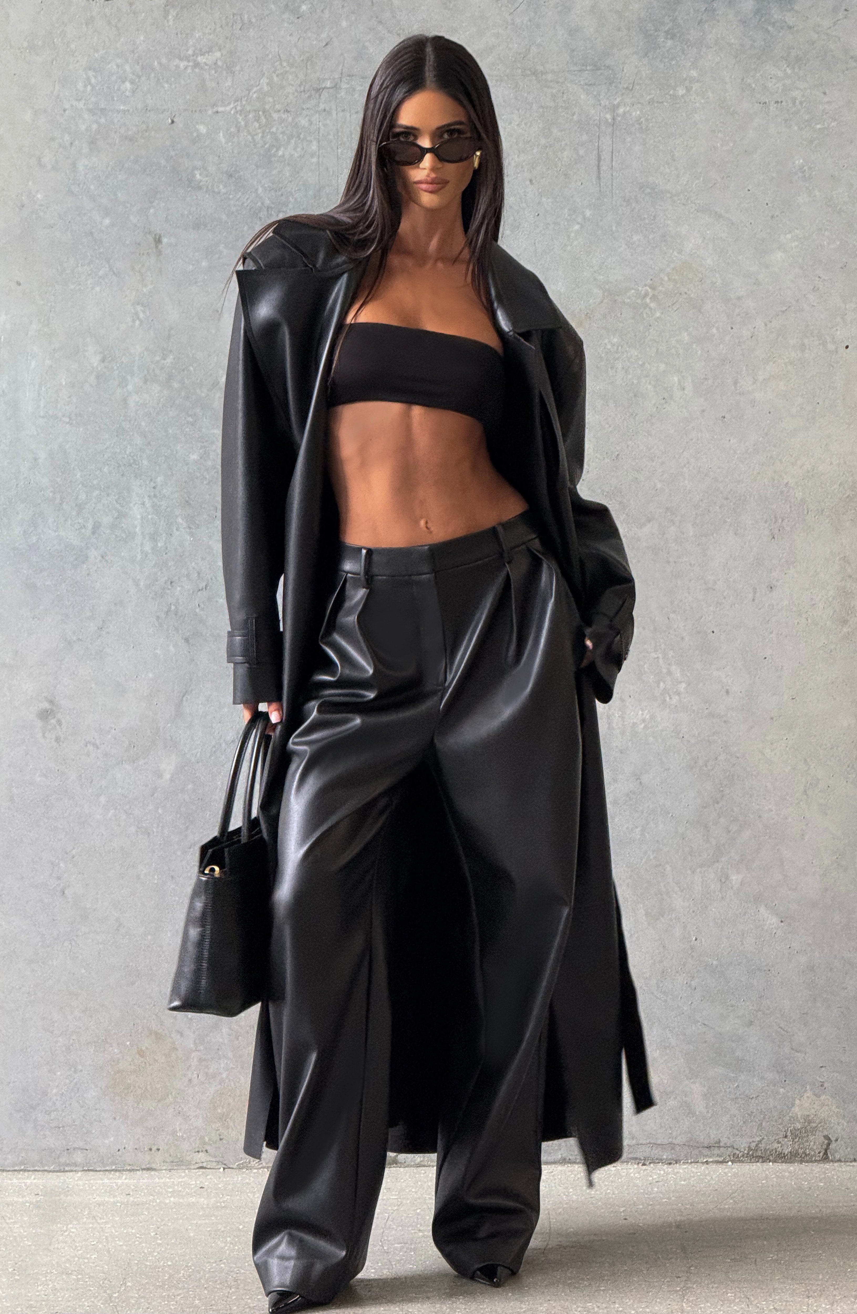 Bridget Trench Coat - Crna