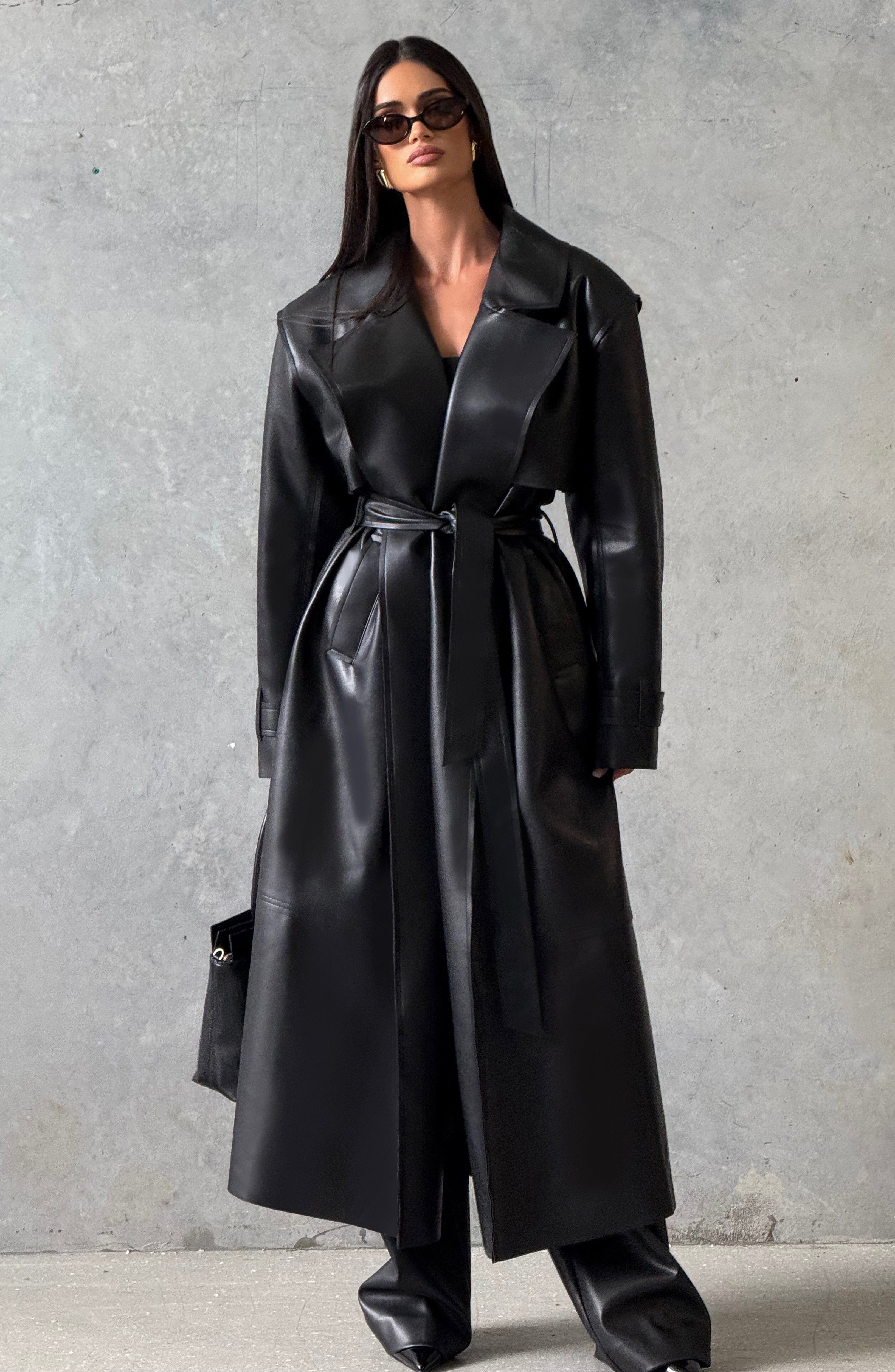 Bridget Trench Coat - Crna