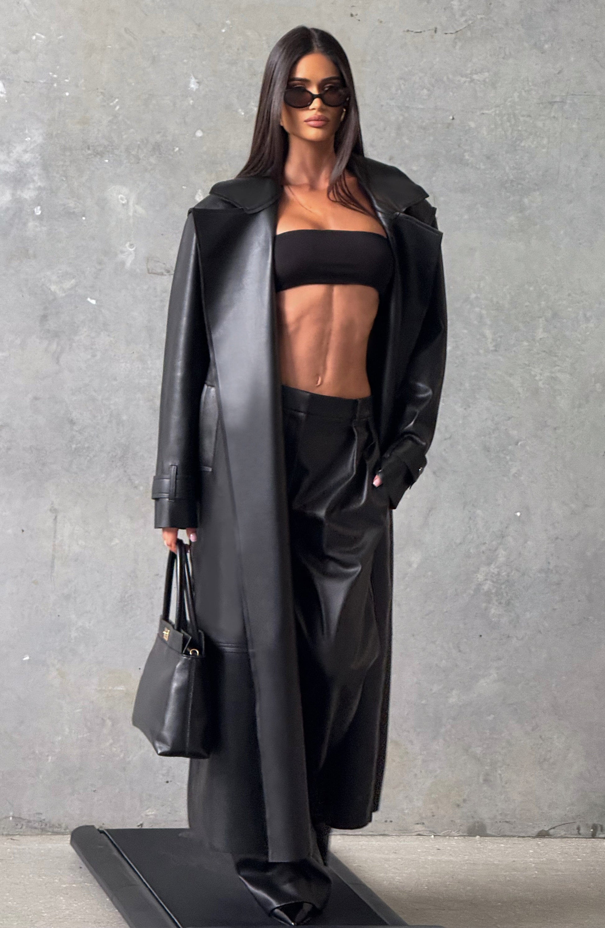 Bridget Trench Coat - Crna