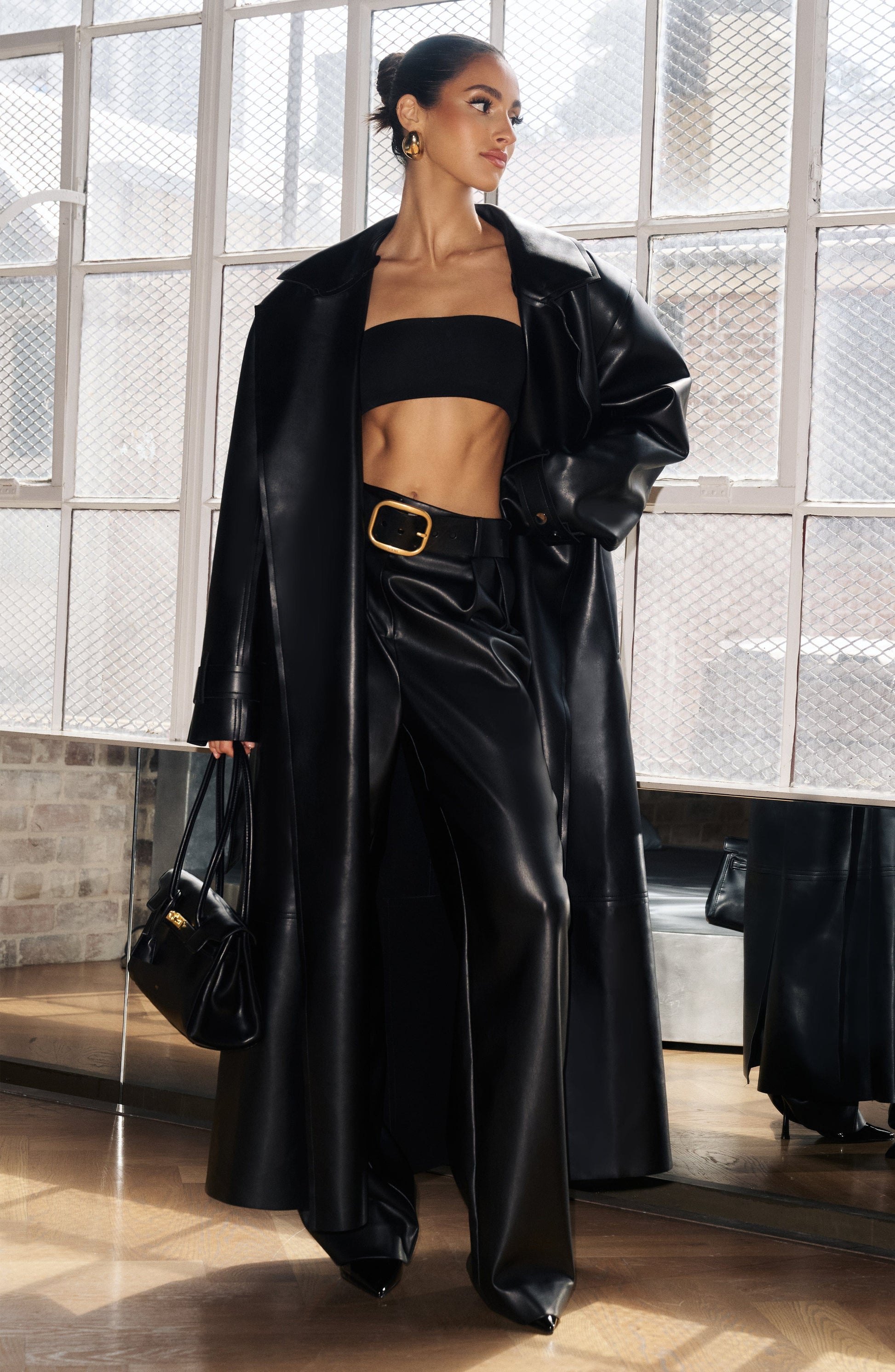 Bridget Trench Coat - Crna