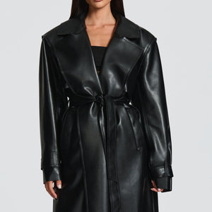 Bridget Trench Coat - Crna