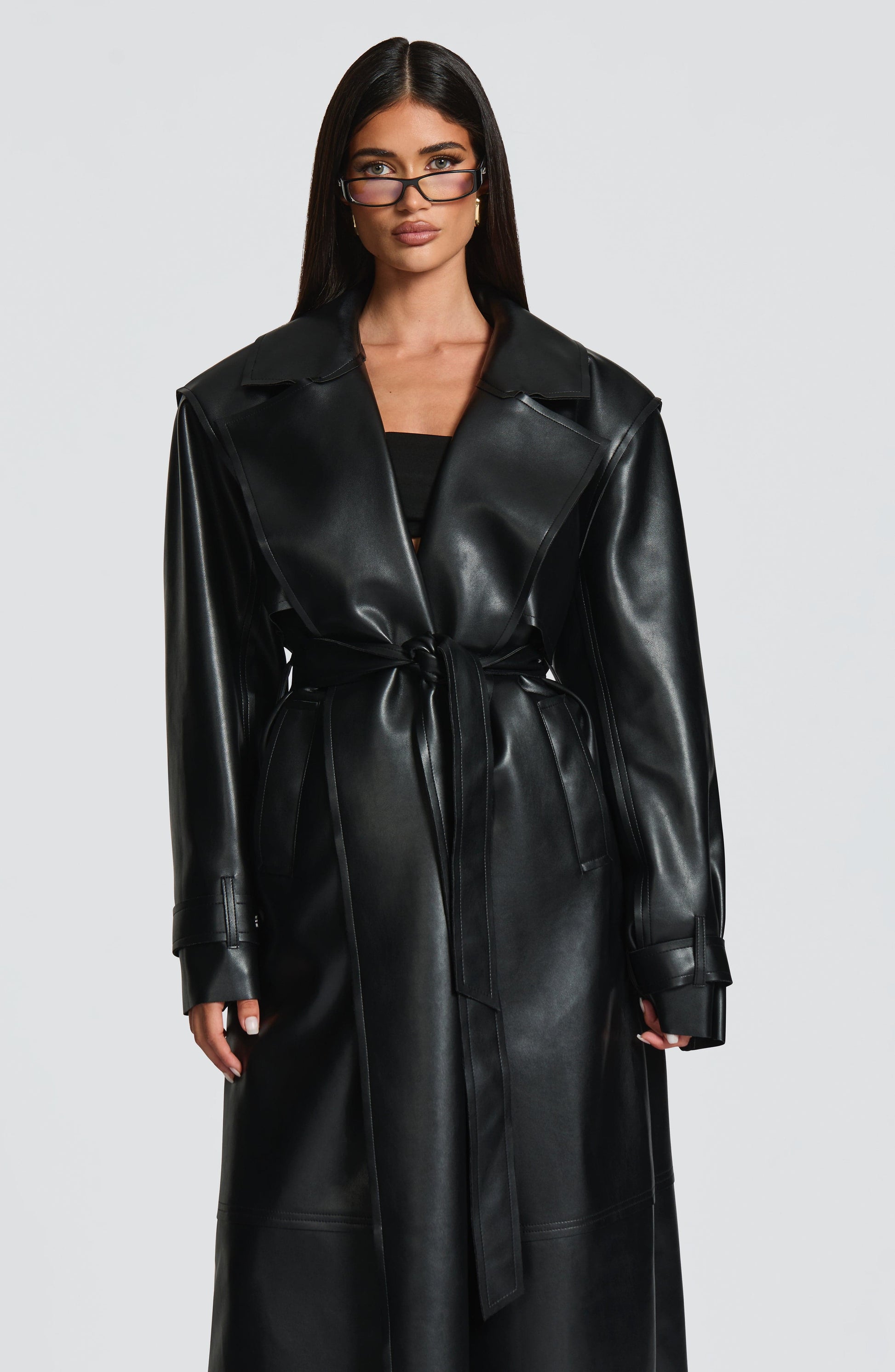 Bridget Trench Coat - Crna