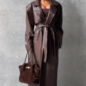 Bridget Trench Coat - Šljiva Smeđa