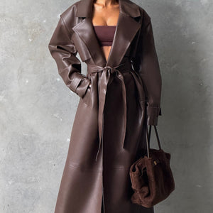 Bridget Trench Coat - Šljiva Smeđa