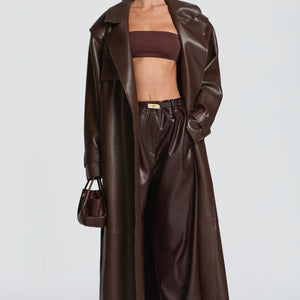 Bridget Trench Coat - Šljiva Smeđa