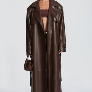 Bridget Trench Coat - Šljiva Smeđa
