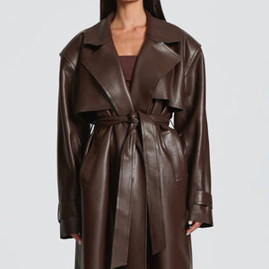 Bridget Trench Coat - Šljiva Smeđa