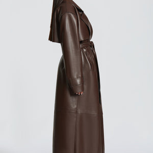 Bridget Trench Coat - Šljiva Smeđa