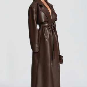 Bridget Trench Coat - Šljiva Smeđa