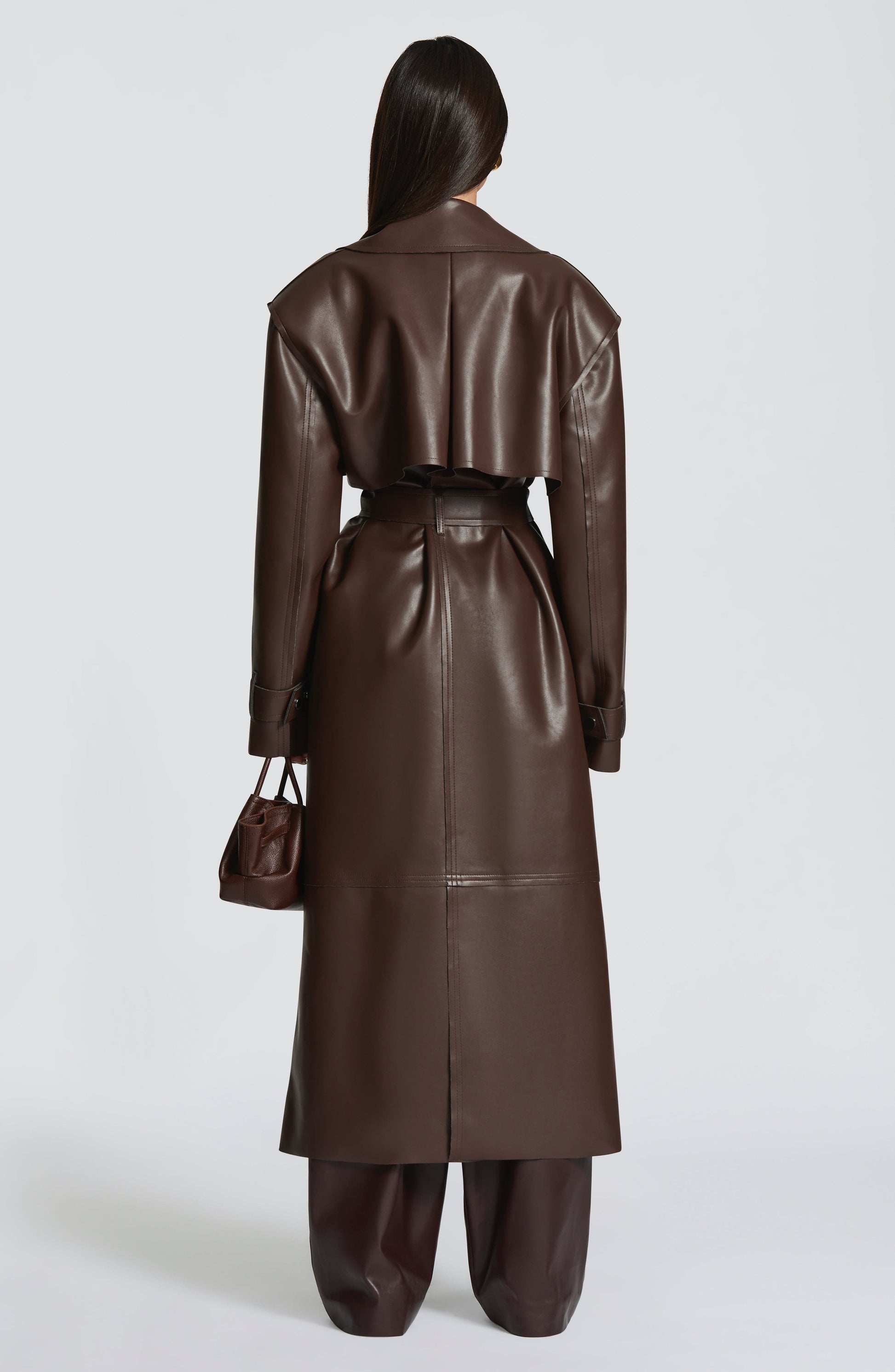 Bridget Trench Coat - Šljiva Smeđa