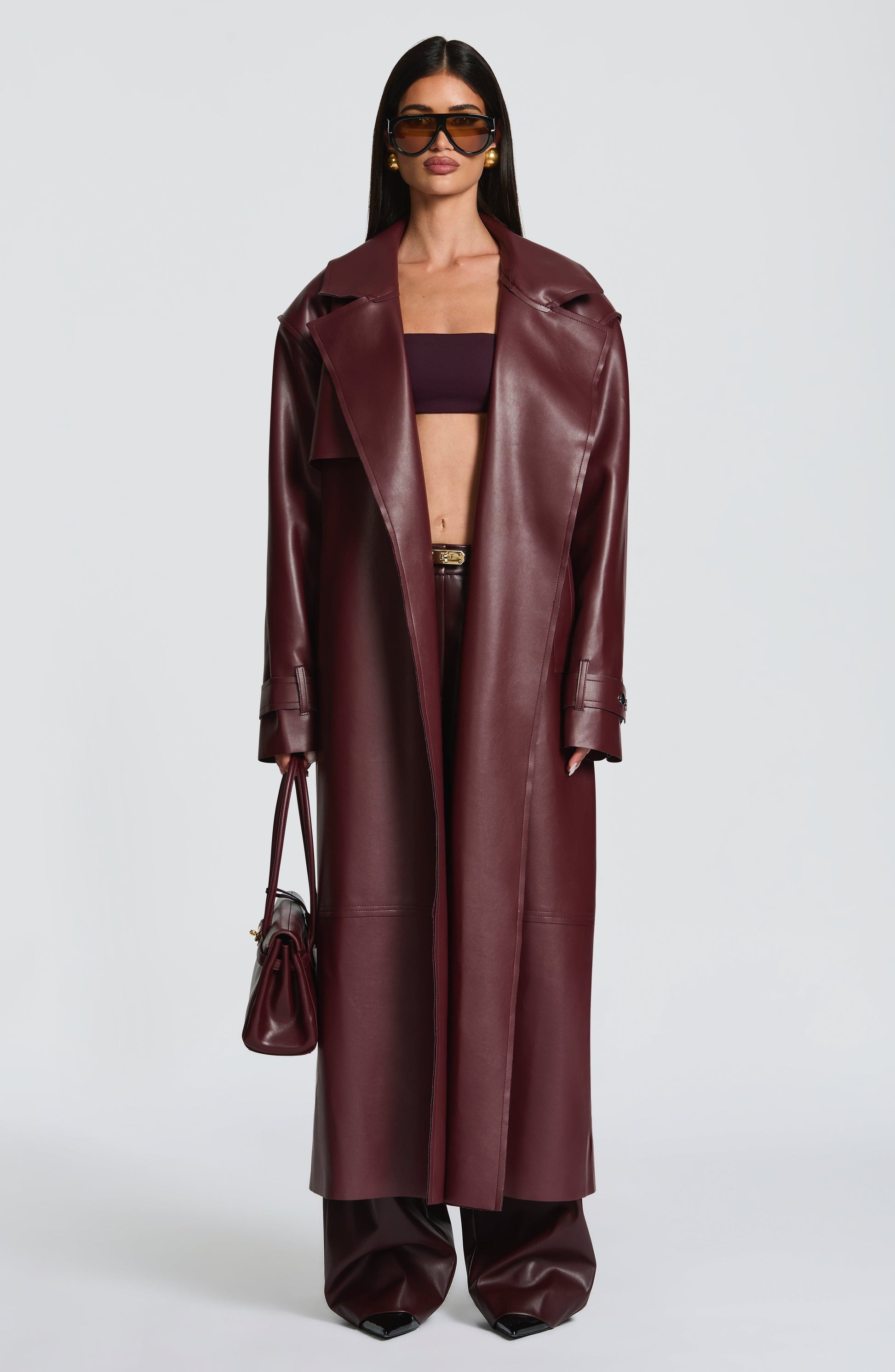 Bridget Trench Coat - Šljiva
