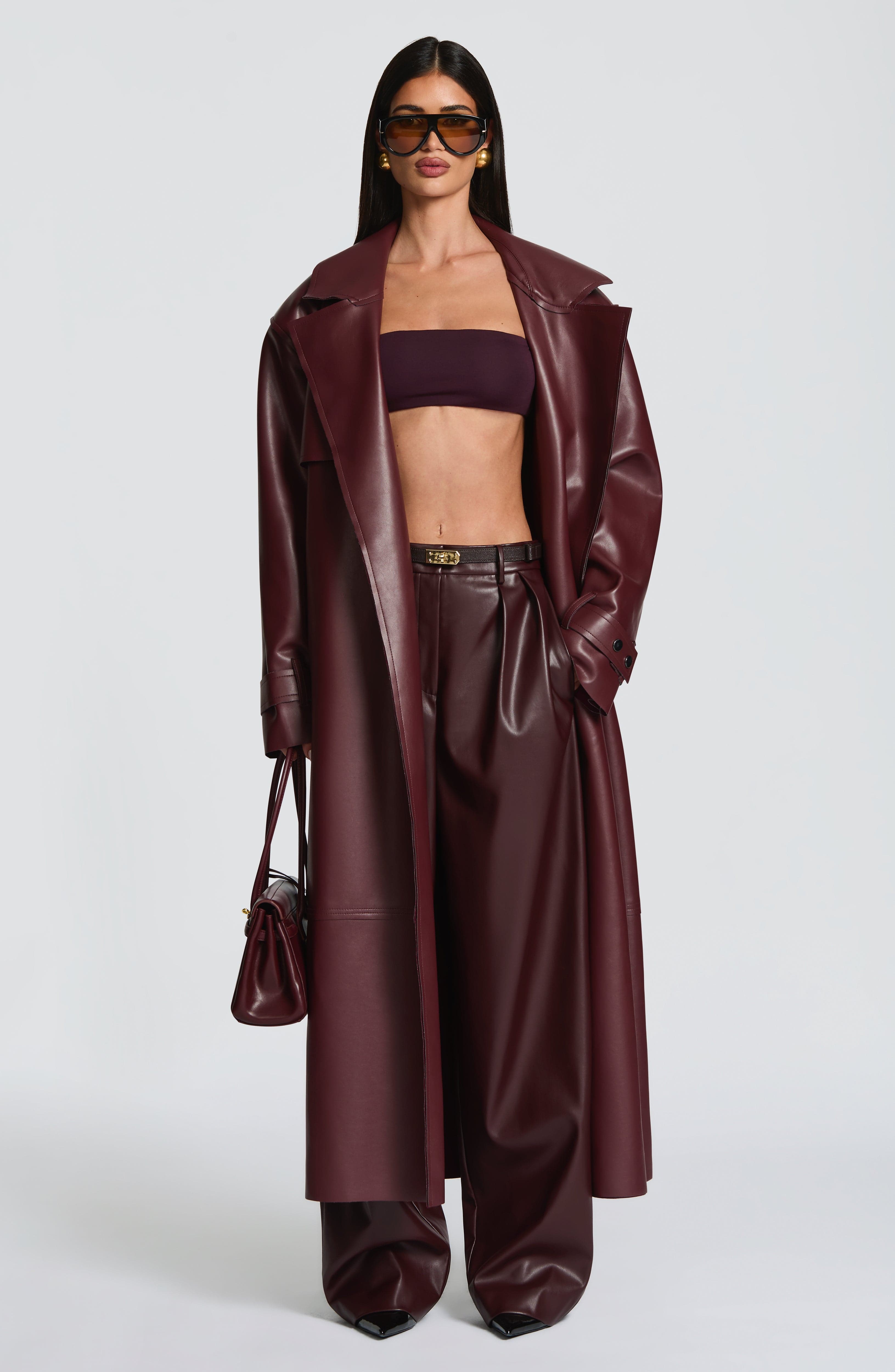 Bridget Trench Coat - Šljiva