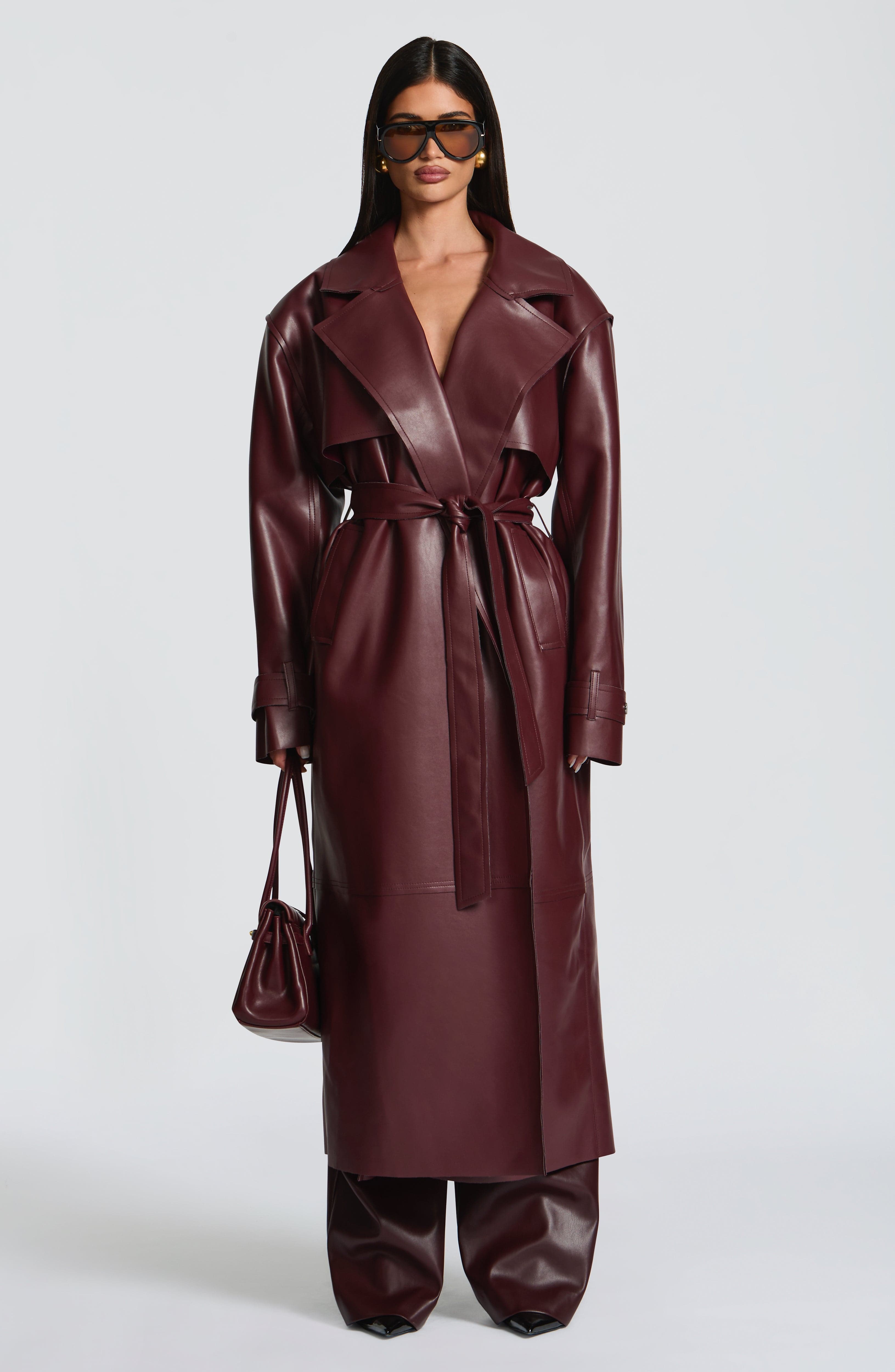 Bridget Trench Coat - Šljiva