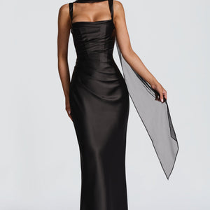 Calanthe Maxi Haljina - Crna