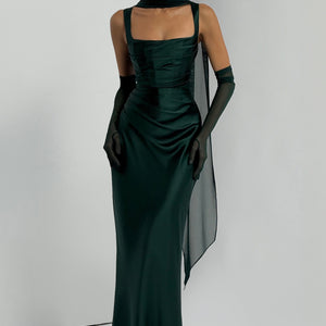 Calanthe Maxi Haljina - Smaragdna