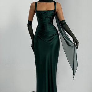 Calanthe Maxi Haljina - Smaragdna