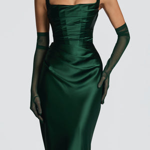 Calanthe Maxi Haljina - Smaragdna