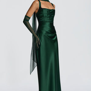 Calanthe Maxi Haljina - Smaragdna