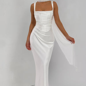 Calanthe Maxi Haljina - Slonovača