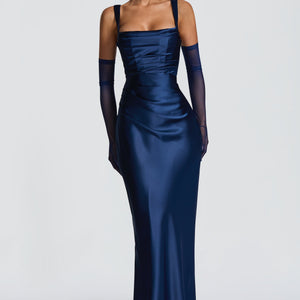 Calanthe Maxi Haljina - Mornarska