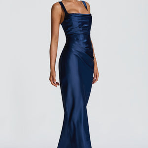 Calanthe Maxi Haljina - Mornarska