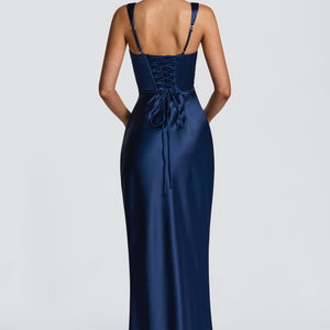 Calanthe Maxi Haljina - Mornarska