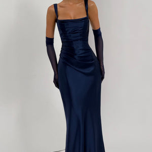 Calanthe Maxi Haljina - Mornarska