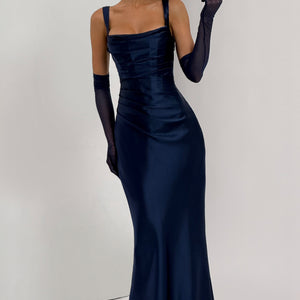 Calanthe Maxi Haljina - Mornarska