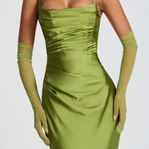 Calanthe Maxi Haljina - Maslina