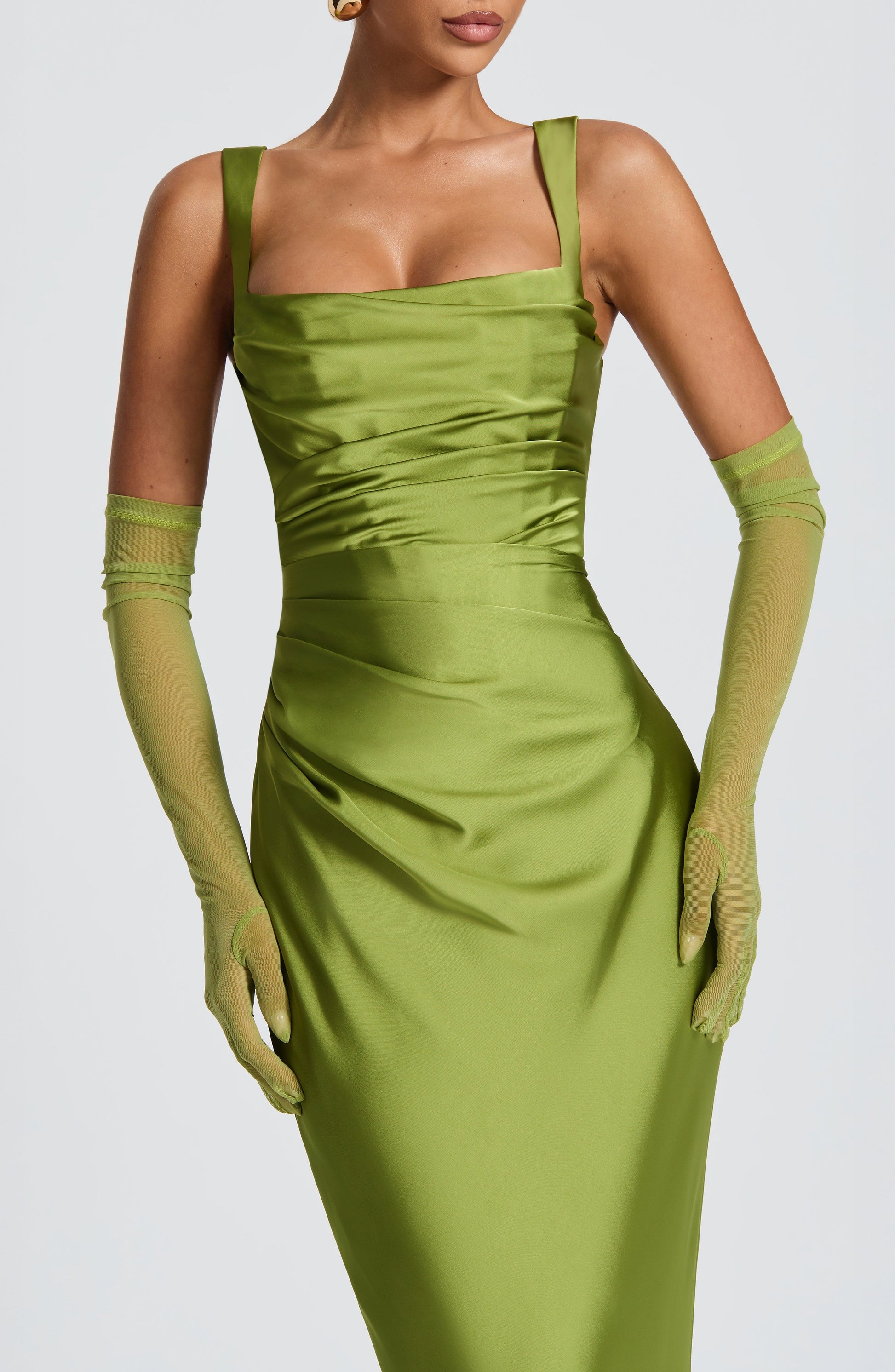 Calanthe Maxi Haljina - Maslina
