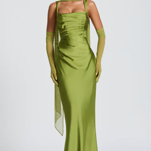 Calanthe Maxi Haljina - Maslina