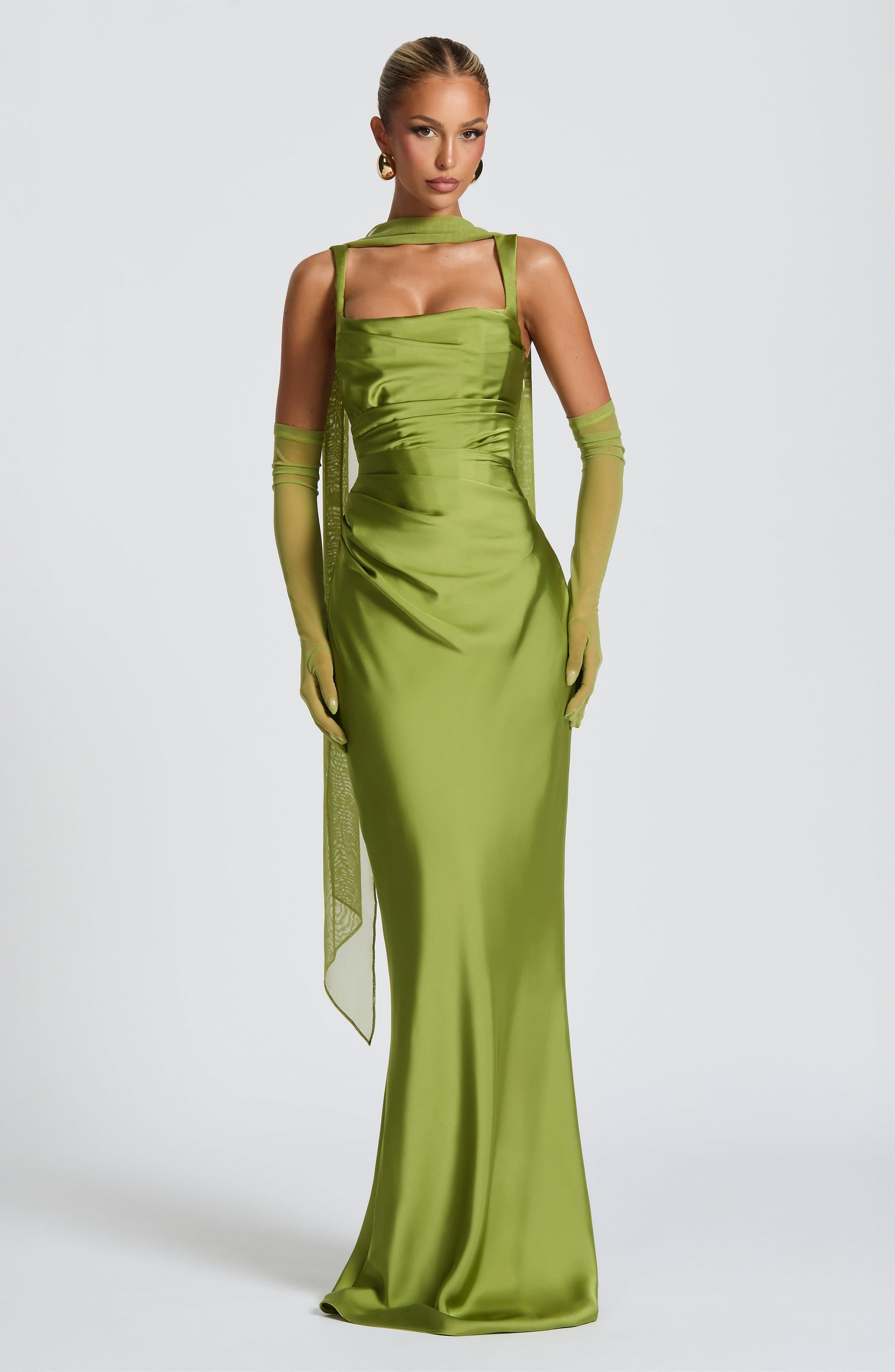 Calanthe Maxi Haljina - Maslina