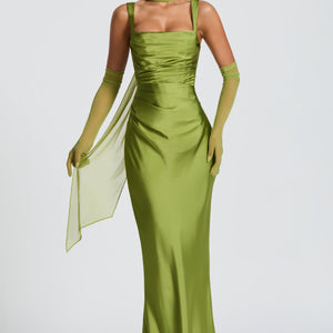 Calanthe Maxi Haljina - Maslina