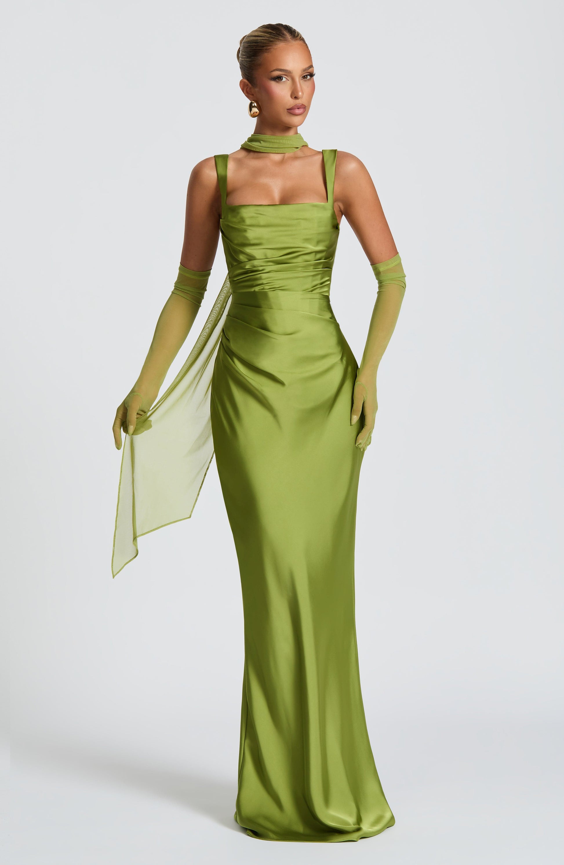 Calanthe Maxi Haljina - Maslina