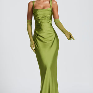 Calanthe Maxi Haljina - Maslina