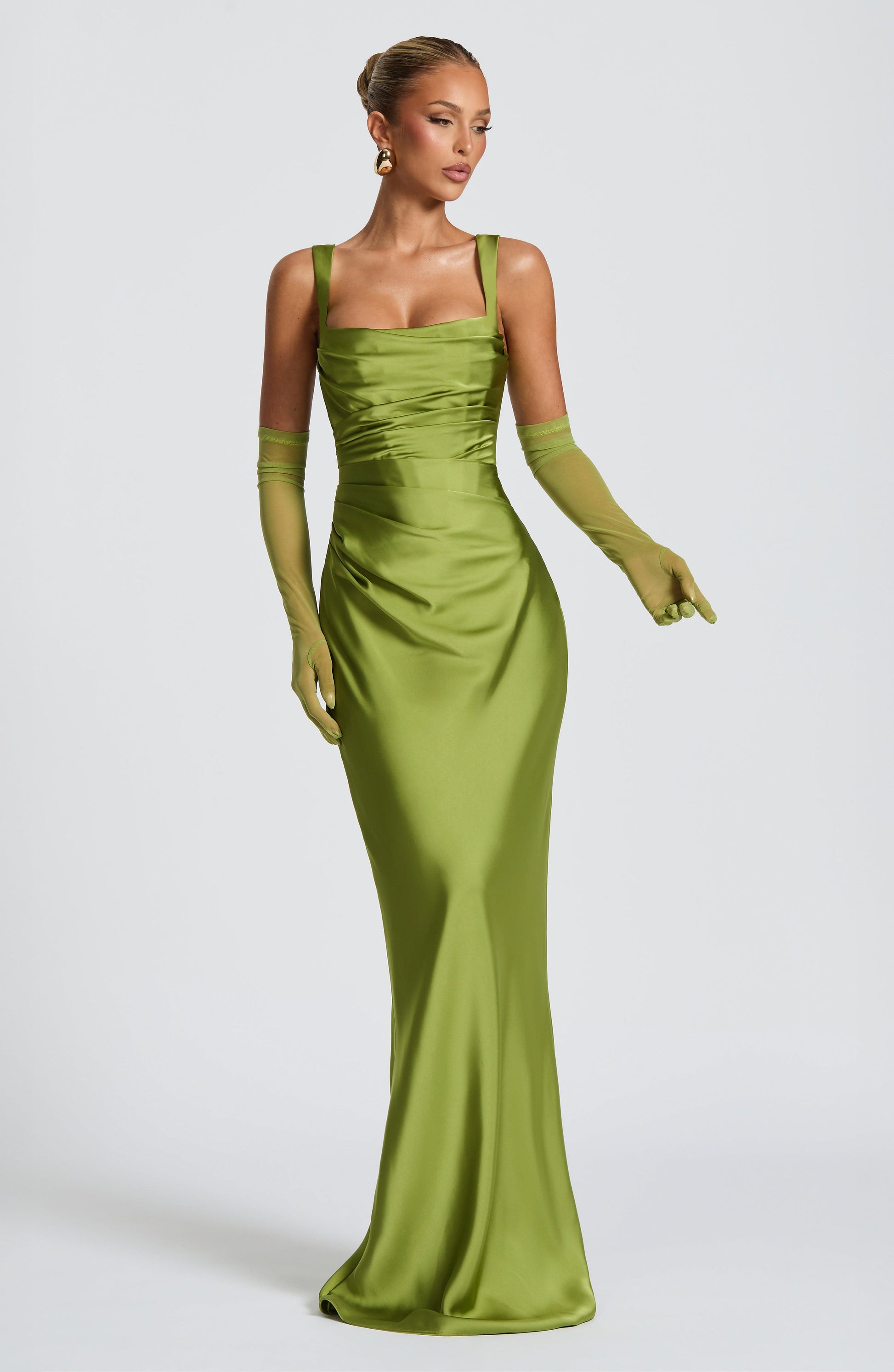 Calanthe Maxi Haljina - Maslina