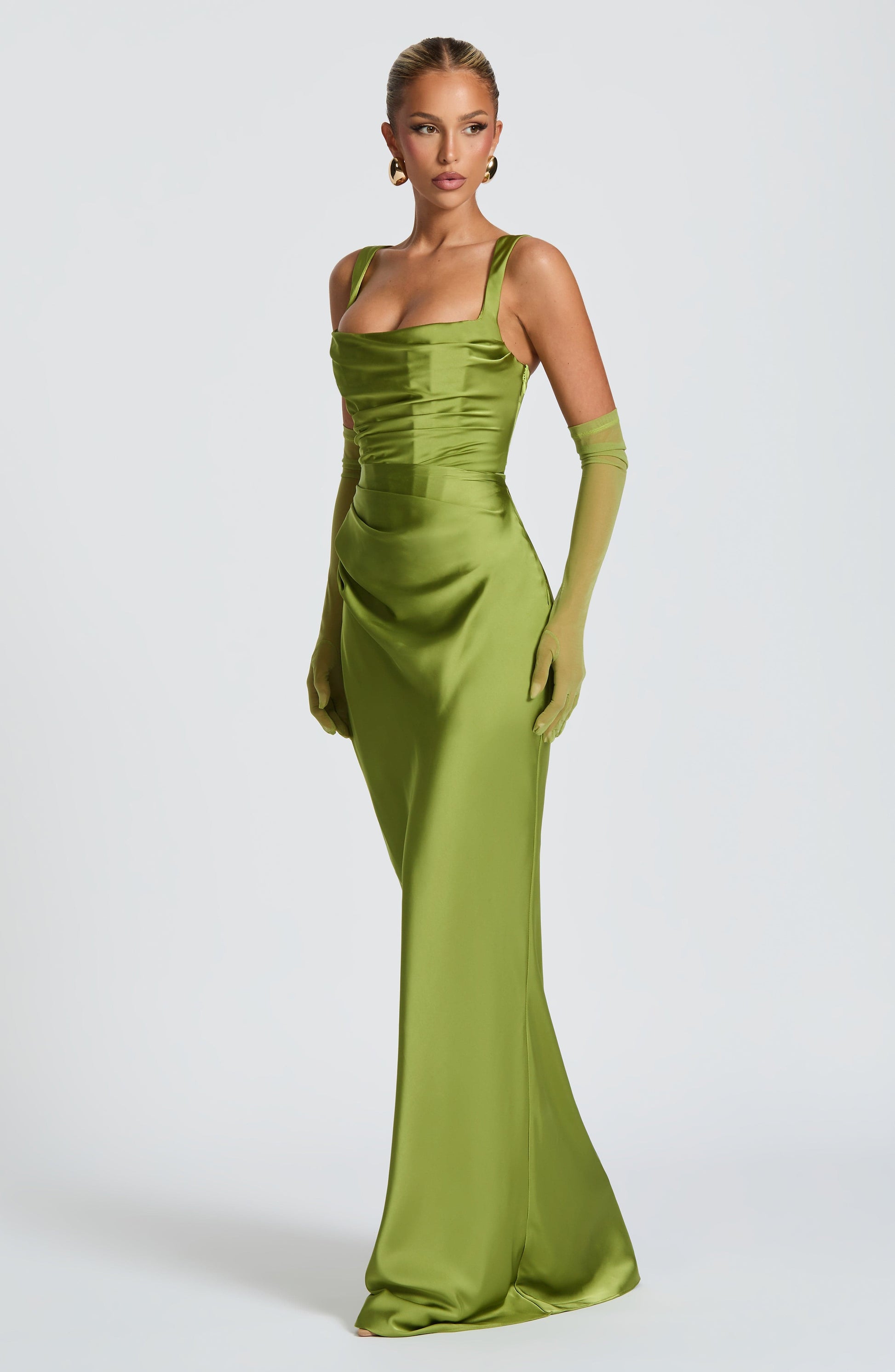 Calanthe Maxi Haljina - Maslina
