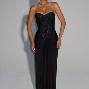 Carina Maxi Haljina - Crna