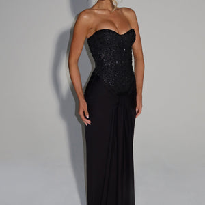 Carina Maxi Haljina - Crna