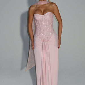 Carina Maxi Haljina - Ružičasta