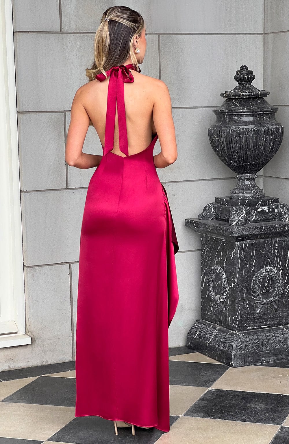 Colette Maxi Haljina - Burgundac