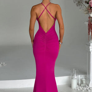 Constantina Maxi Haljina - Vruća Roza