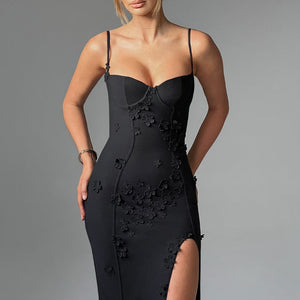 Dalary Maxi Haljina - Crna Podstavljena