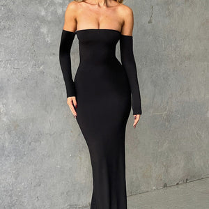 Daphne Maxi Haljina - Jet Crna