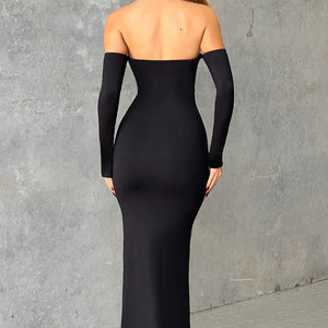 Daphne Maxi Haljina - Jet Crna