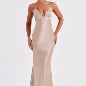 Delphine Maxi Haljina - Šampanjac