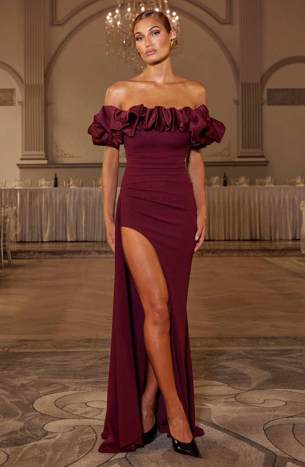 Elsie Maxi Haljina - Trešnja Lak